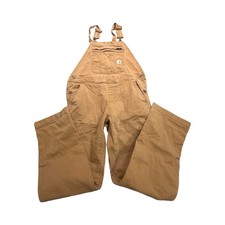 Carhartt Overalls Womens S Brown Loose Fit Canvas Double Front Western