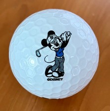 Golfing Mickey Mouse Disney Collectible Logo Golf Ball
