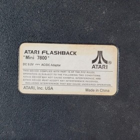 Atari Flashback Mini 7800 Retro Gaming Plug & Play Console For Parts and Repair