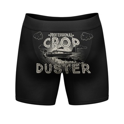 Professional Crop Duster Mens Boxers Funny Stinky Fart Bathroom Humor Hilarious