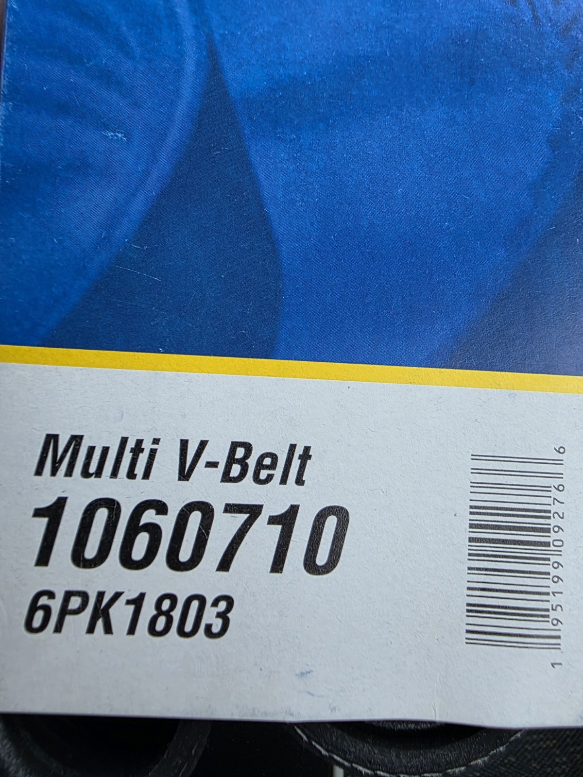 Goodyear Belts 1060710 Serpentine Belt, 6-Rib, 71