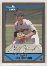 2007 Bowman Draft Prospects Gold Charlie Culberson #BDPP52 0w8
