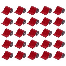 12000 PCS Glass Mirrors Disco Ball Tiles Self-Adhesive Wine Red 5x5mm, 25 Sheet
