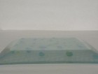 Fused Glass Dish Square Plate Bubbles On Mesh - 10” square, NO chips/crack — photo 6