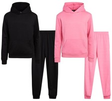 Girls Sweat Suit Set - 4 Piece Soft Fleece Lightweight Pullover Hoodie and Jo...
