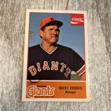 Cramer 1977 Pacific Coast League Rocky Bridges #26 Manager Phoenix Giants Card