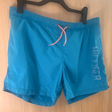 Tommy Hilfiger Herren Badeshorts Blau Gr. L Meshfutter elast. Bund Taschen