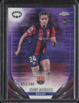 2023 Topps Chrome Champions League Esmee Brugts Purple Pulsar /299 RC #71