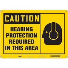 Condor 465Z43 Safety Sign, 10 In Height, 14 In Width, Polyethylene, Horizontal