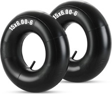 2 Pack 15X6.00-6 Heavy Duty Inner Tubes with TR-13 Valve Stem