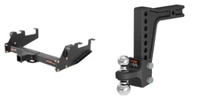 CUR Trailer Hitch Class 5 Tow Kit Adjustable Ball Mount 2in Receiver 15325-45936