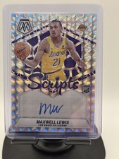 2023-24 Panini Mosaic Scripts Maxwell Lewis #RS-MAX Rookie Auto Prizm Lakers
