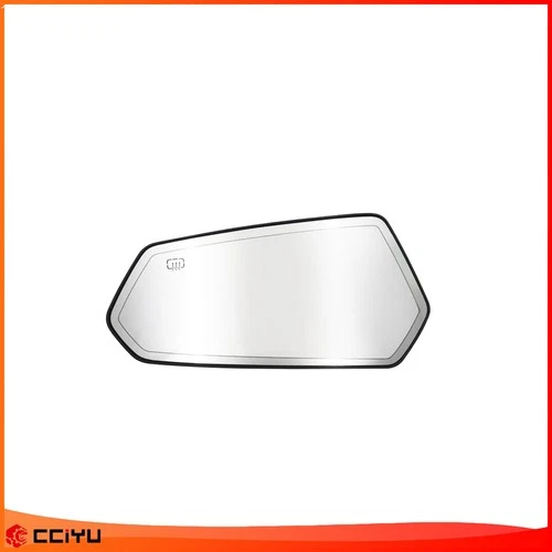 Door Mirror Glass W/Plate Driver Side Chrome Heated For 10-15 Chevy Camaro
