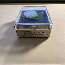 VINTAGE 14X CODDINGTON B&L BAUSCH & LOMB JEWELERS LOUPE 81-51-35 - 14x RARE