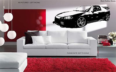 Honda Del Sol Modified Car Wall Art Decal Sticker Ebay