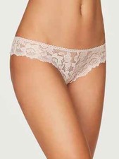 NWT Frederick's Of Hollywood Jessica Nude Lace Tanga Underwear Large X38-1000