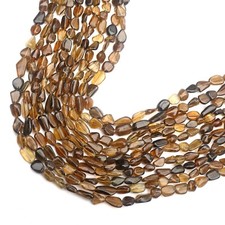 AAA Petrol Tourmaline Beads 8 Inch Strand 10-12 MM Beads Smooth Nugget Beads