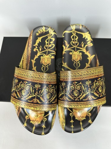 Versace Ciabatta Mare Gomma St Cornice Slide Sandals Men’s 43 (10US) New In Box - Picture 3 of 16