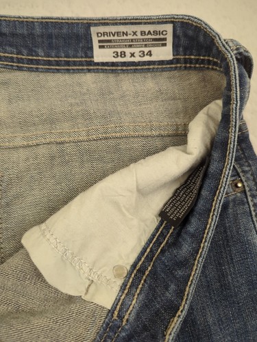 David Buffalo Bitton Men's Jeans Driven-X Basic Straight Relaxed Baggy 38x29 - Picture 8 of 13