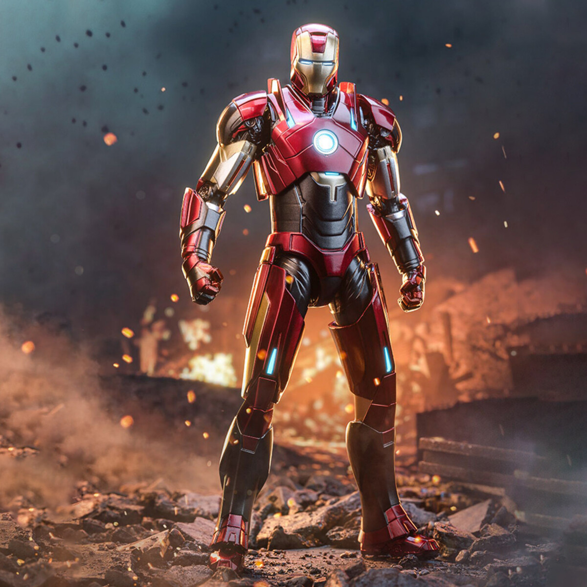 アイロンマン HiPlay ZD Toys 1/10 Non-Luminous Version Iron Men MK16 Action