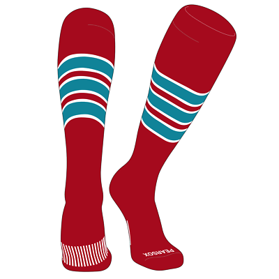 Chaussettes de football rayée enfant viralto club jr blanche