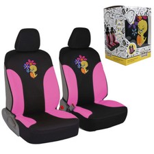 New Looney Tunes Tweety Bird Car Truck 2 Front Seat Covers Set 100 Waterproof