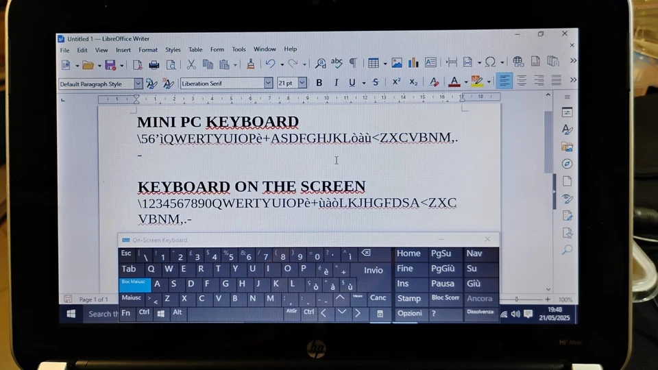 HP Mini 210-2007sl Windows10 Sarter 2GB LAN+WiFi+Bluetooth Difetto tasti numeri - Immagine 2 di 4