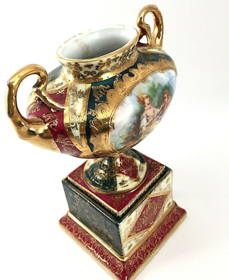 Vase gourde à anses GALLE à décor de Glycines - Circa 190