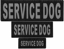 SERVICE DOG Patch Reflective Extra Label Tag for Dog Harness Service