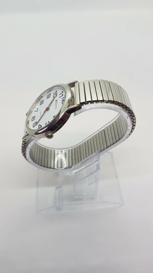 Reloj de Cuarzo Ravel 35mm, Reloj Simple Mínimo Plateado y Blanco para Hombre y Mujer Foto 4 de 4