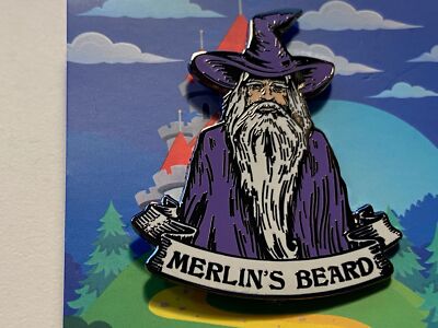 Harry Potter Wizardry Merlin's Beard Magic Geek Gear Enamel Pin New Exclusive