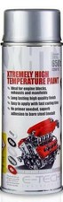 SATIN SILVER Very High Temperature Paint Engine 1200F 650C (VHT/S) Motorbike T