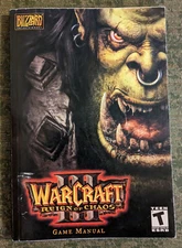 Warcraft III : Reign of Chaos - ORIGINAL INSTRUCTION MANUAL ONLY - PC - NO GAME