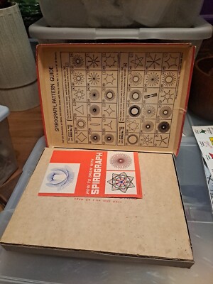 Vintage 1967 SPIROGRAPH Game by Kenner's Original Box, Missing Pens