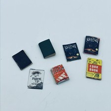Vintage Dollhouse miniature Fake books Lot