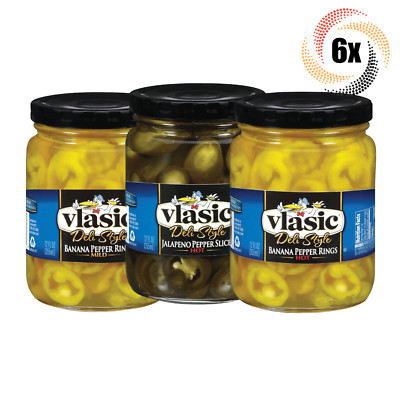 6x Jars Vlasic Deli Style Variety Peppers | 12 fl oz | Kosher | Mix & Match!