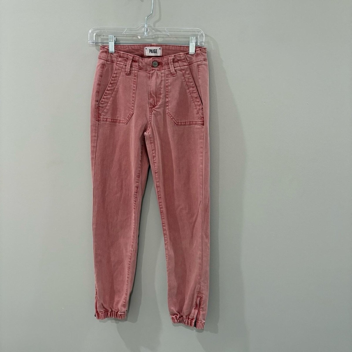 Paige Jeans Mayslie Jogger in Vintage Ash Rose Pink | eBay