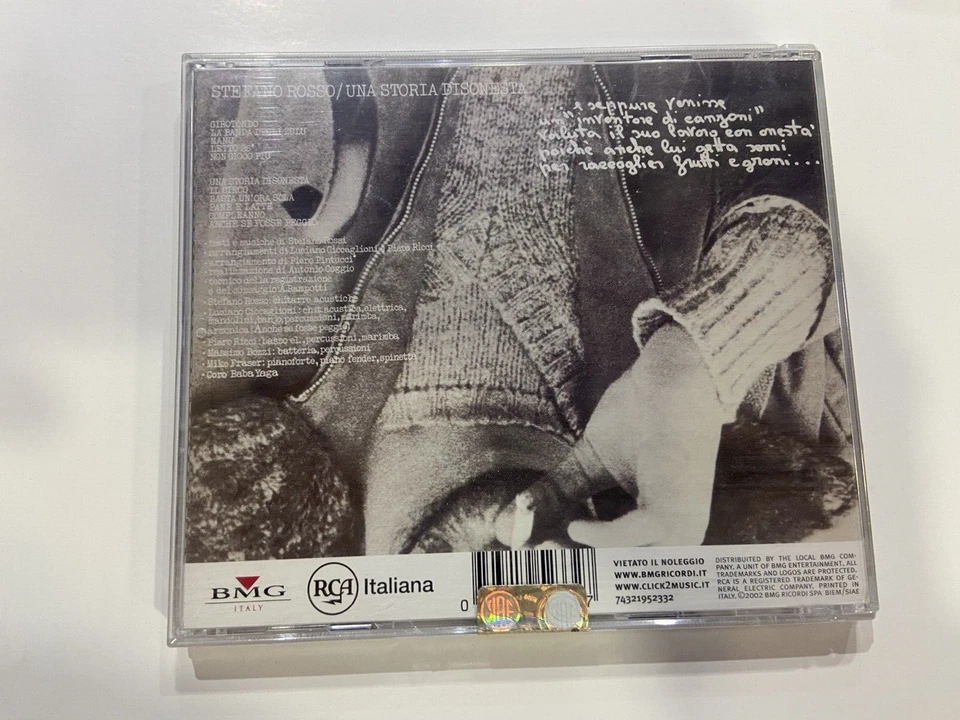 CD STEFANO ROSSO UNA STORIA DISONESTA NUOVO E SIGILLATO - Immagine 2 di 2
