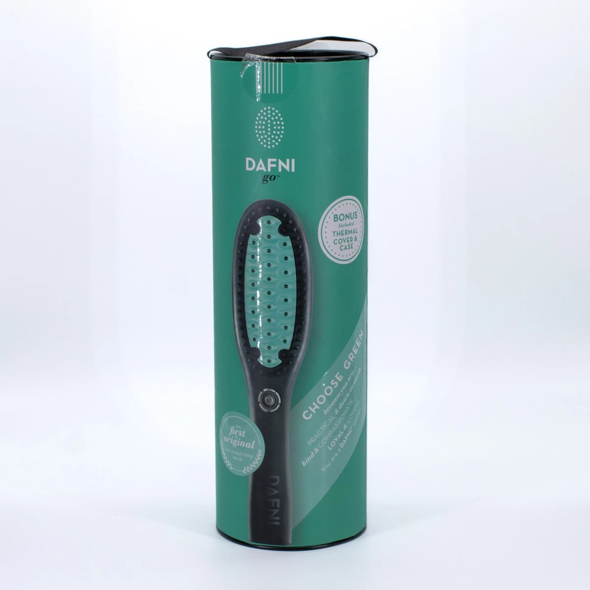 DAFNI go Hair Straightening Brush CHOOSE GREEN - Imperfect Box