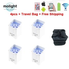 RGBWA UV Smart dj S6 wireless dmx uplights battery operated wedding uplightings