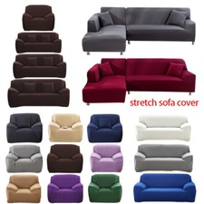1/2/3/4 Seater Stretch Chair Sofa Covers Couch Cover Elastic Slipcover Protector