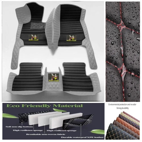 For Dodge Challenger RT Scat Pack Car Floor Mats Custom Auto Carpet Waterproof - Imagen 39 de 44
