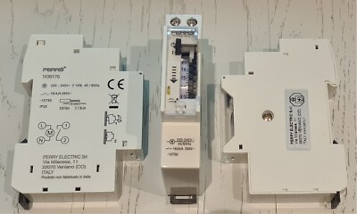 Perry Elektrische Mechanische Hutschiene Tageszeitschaltuhr 1IO0170 240V 24 Stunden