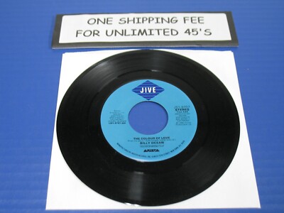 Billy Ocean - The Colour Of Love / It's Never Too Late To Try -80s Soul 45 VG+