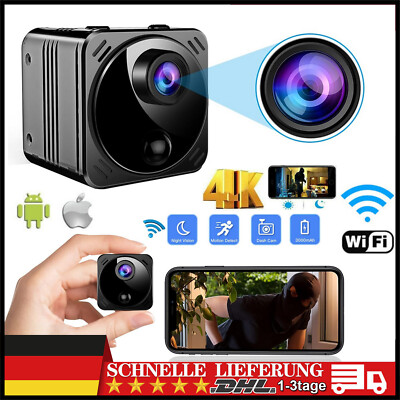 Mini IP Kamera 1080P HD Wireless WLAN 4K WiFi Camera Überwachungkamera Spycam