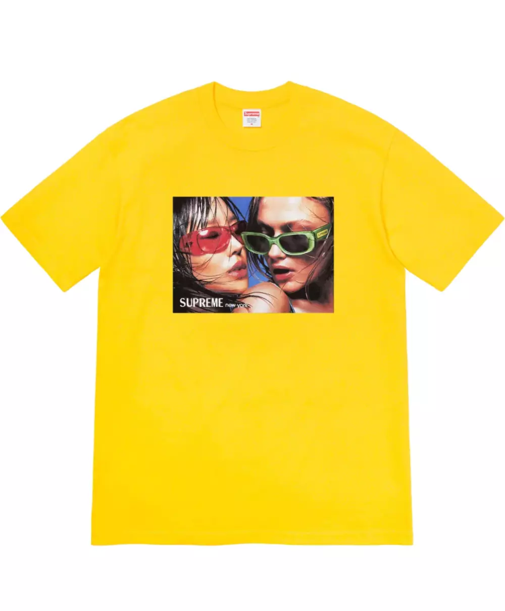 Tee à lunettes Supreme taille L (neuf) couleur jaune