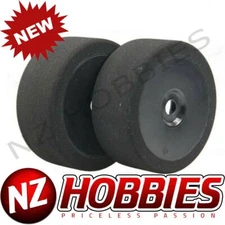 BSR RACING TIRES 1/8 FOAM TIRES MOUNTED ON BLACK WHEELS, PURPLE(2) # C8034-B