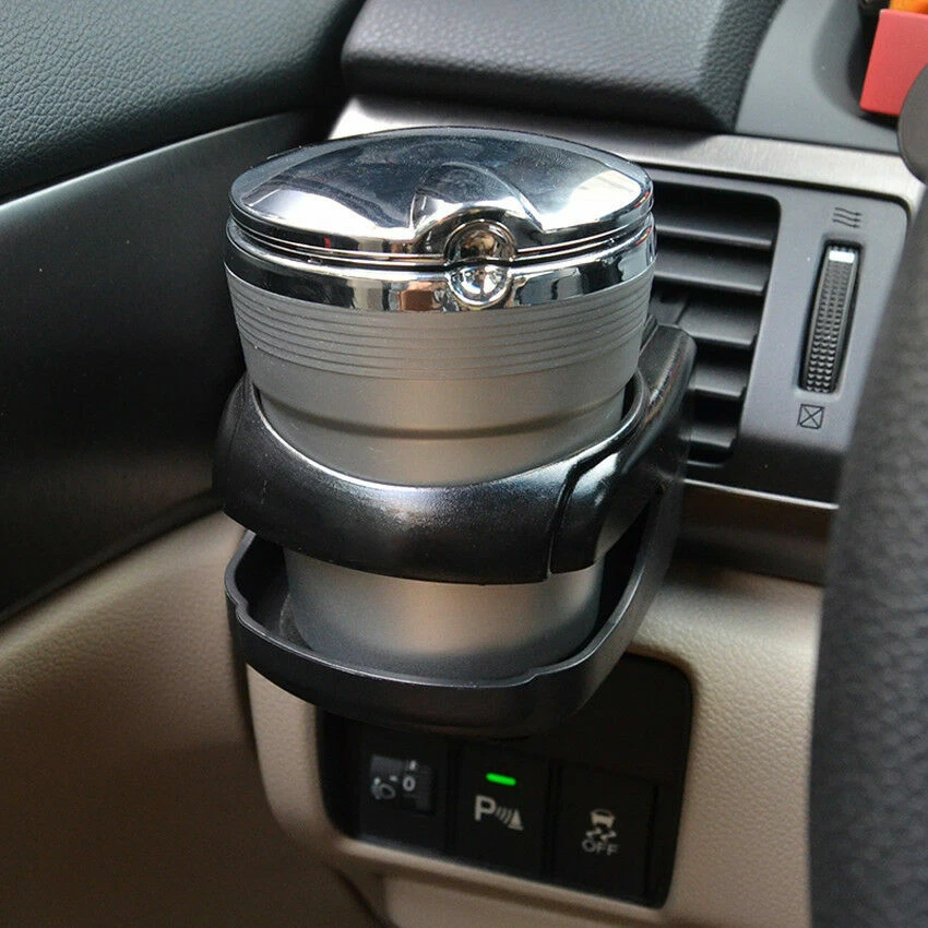 Black Car Accessories Drink Cup Holder Air Vent Clip-on Mount Water Bottle Stand - Image 3 of 4