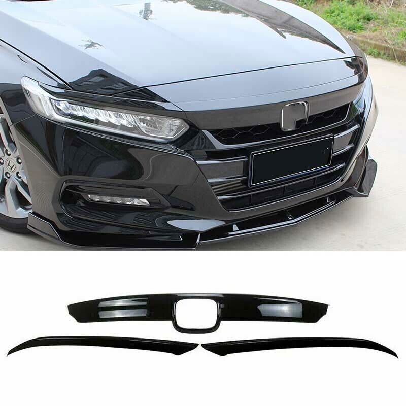 For Honda Accord 2018-2020 Gloss Black Front Grille Hood Bonnet Lid Grill Cover