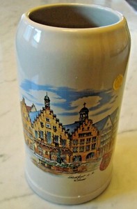 Stein Frankfort A.M. Roimer Germany Mug Qualitat WS Made In Germany 1L